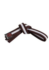 Brown Belt With White Stripe3